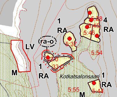 Kunnanhallitus 06.03.2017 30 Nykyinen tilanne ja muutos: Ennen kaavamuutosta Kaavamuutoksen jälkeen Rak.tark.