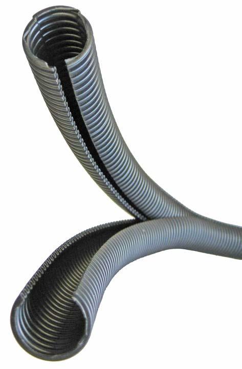 Putkien jatkamiskohta sallii noin 10 mutkan Nopea ja helppo suljenta pikaklipseillä Materiaali PP-muovia (polypropeeni) Mitat 1000x145x140 mm -