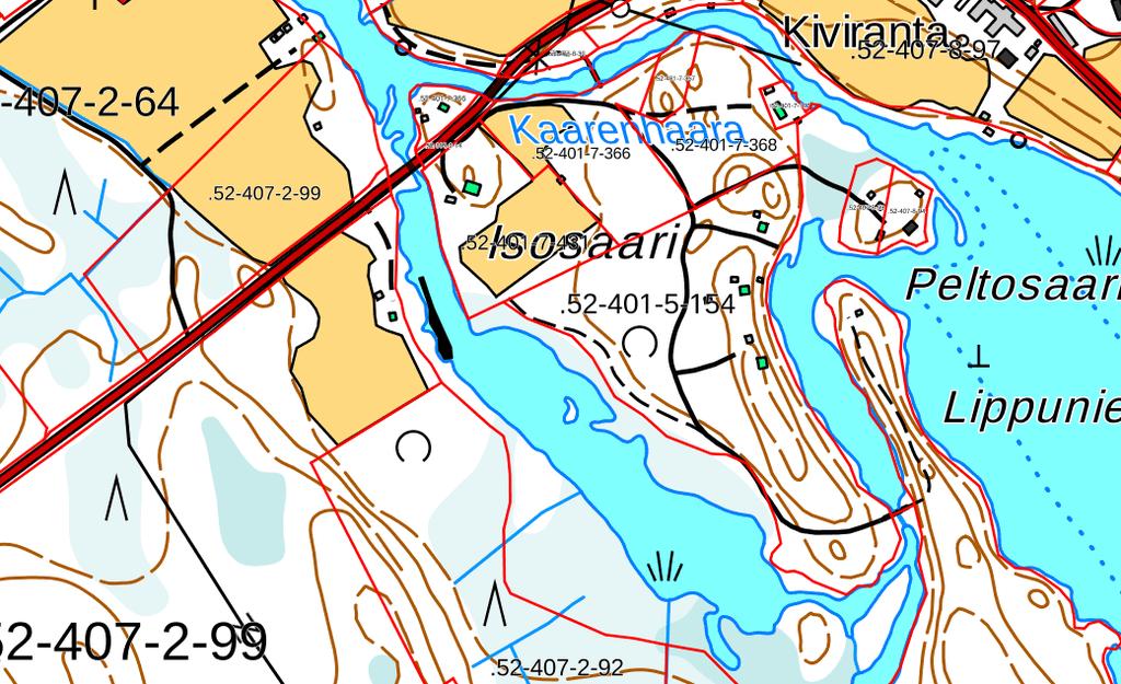 B P läjitys 400 m 2 ruoppaus 200 m 3 100 m Kuva 5.
