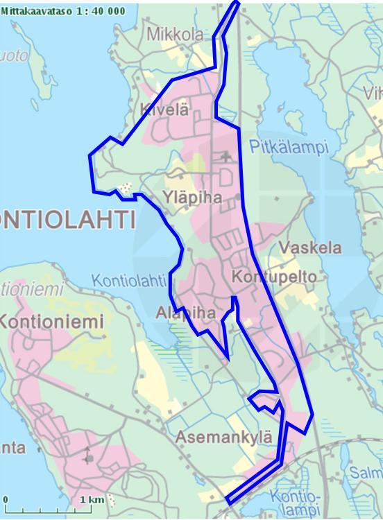KONTIOLAHDEN KUNTA 1 Aloite ja asemakaavatyön tarkoitus Kontiolahden kunnan ympäristölautakunta on 15.