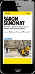 20 Mobiili Savonsanomat.fi-verkkopalvelun käyttäjistä n. 40 % lukee uutisia älypuhelimella.