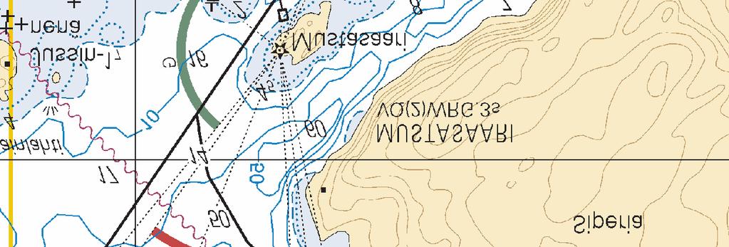 Ei merikartan mittakaavassa - Inte i sjökortets skala - Not to scale of chart (FTA, Lappeenranta/Villmanstrand 2014) Tm/UfS/NtM 16, 10.06.2013 *202.