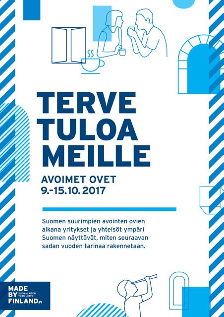 Tapahtuman markkinointi ja viestintä Madebyfinland.fi Madebyfinland.fi-sivustolla on oma osionsa Tervetuloa meille -viikolle, jonka keskeisin elementti on tapahtumakalenteri.