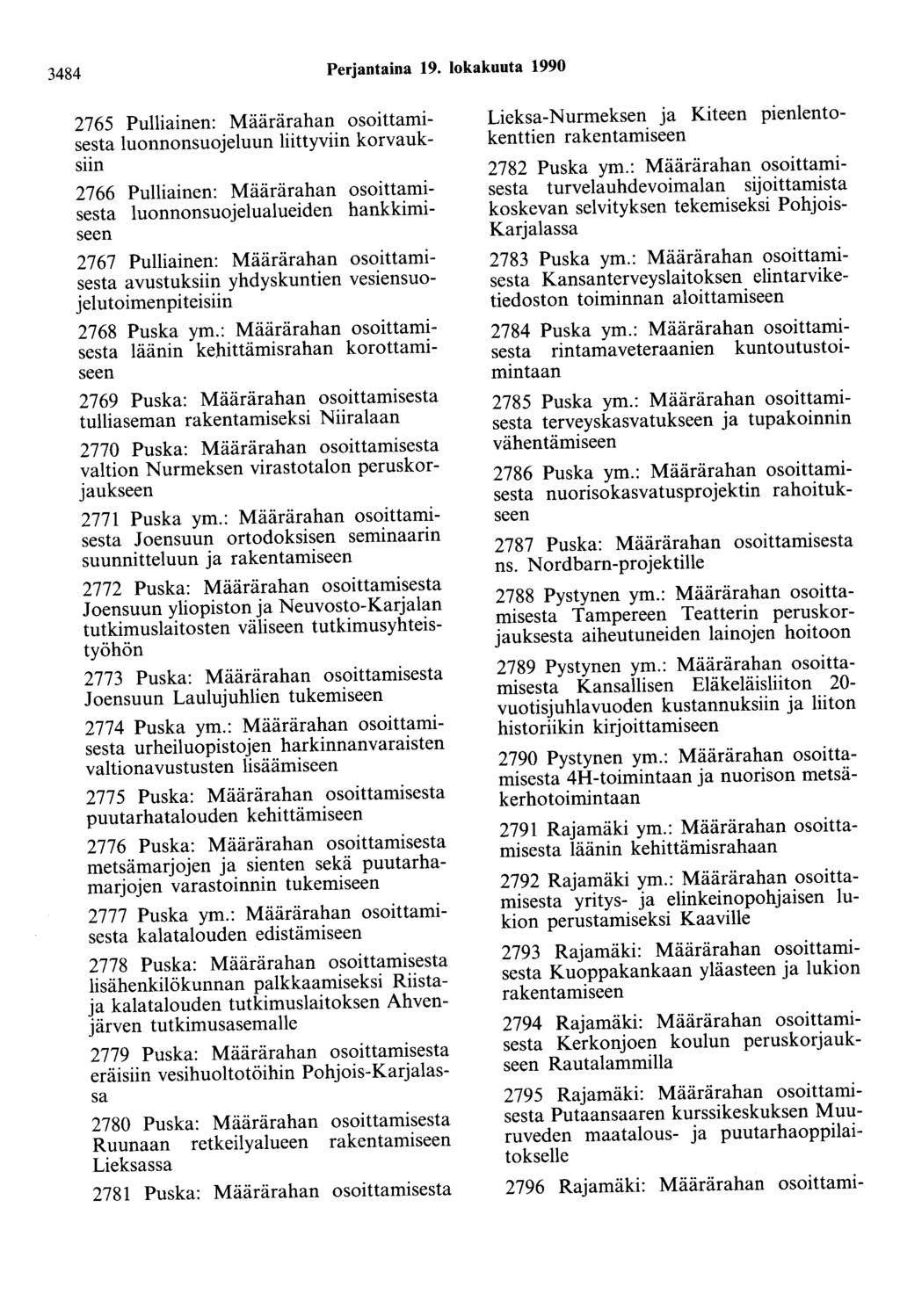 3484 Perjantaina 19.