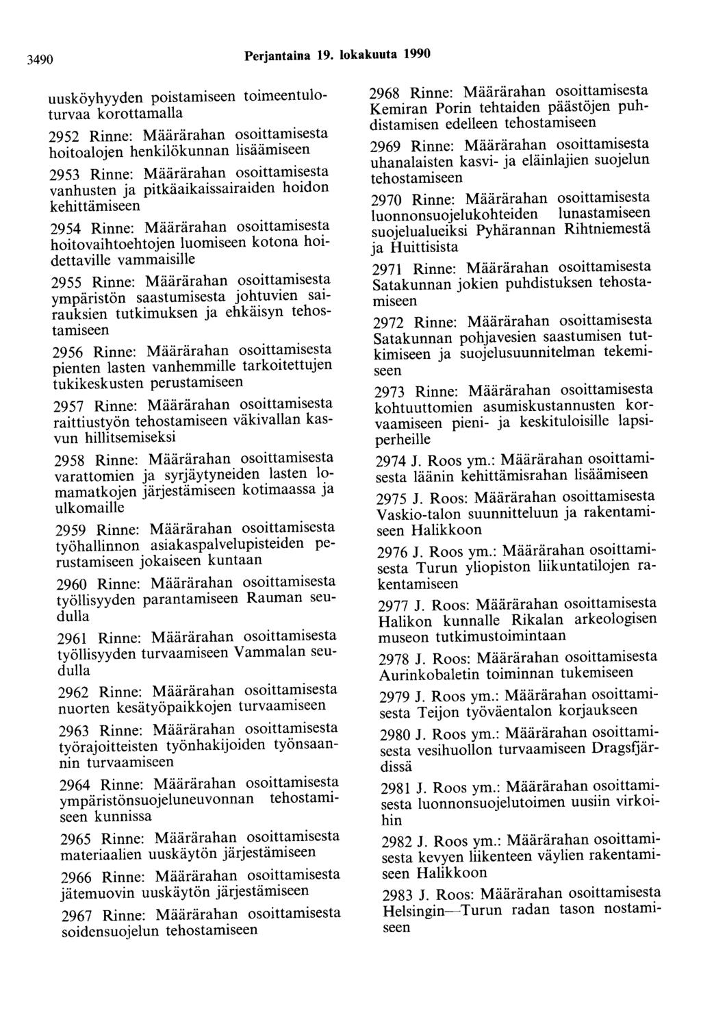 3490 Perjantaina 19.