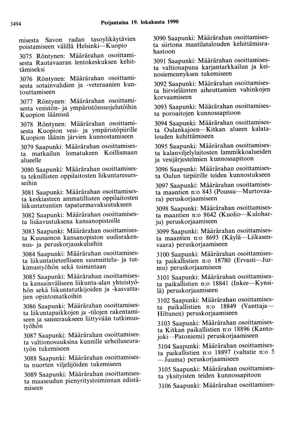 3494 Perjantaina 19.