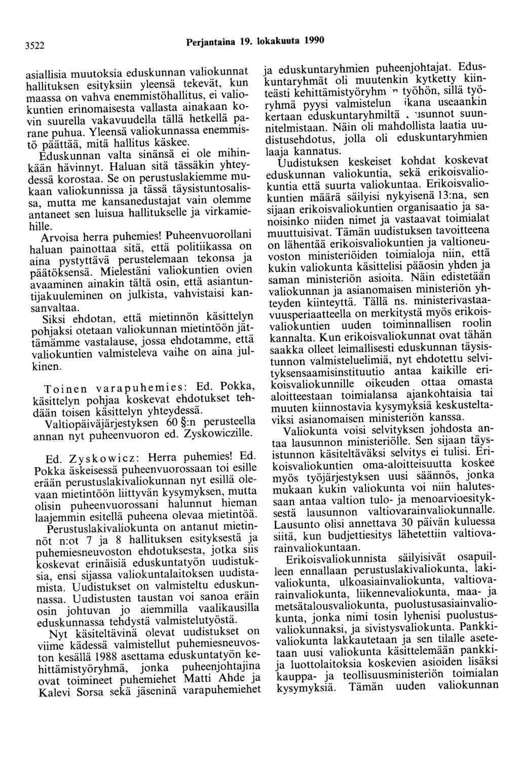 3522 Perjantaina 19.