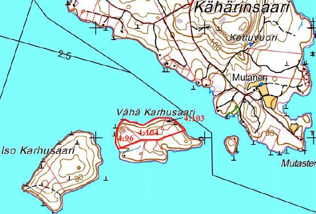 Kuva 2. Ranta-asemakaavan suunnittelualueeseen kuuluvat tilat. 3.1.2 Luonnonympäristö Luonnonolot Suunnittelualueelle on laadittu luontoselvitys 1.6.