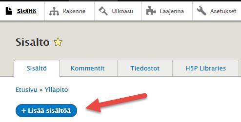 Lisää perussivu, koska artikkeleihin eli blogikirjoituksiin ei