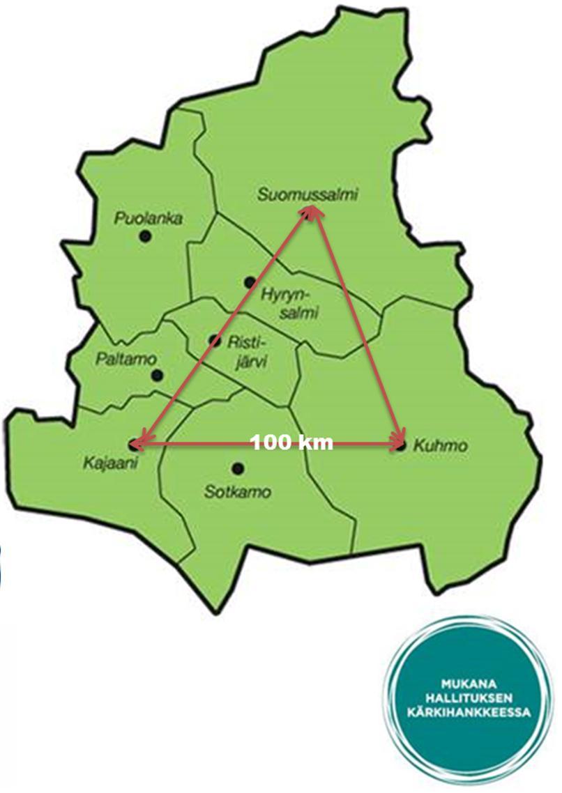 Kainuun väestötietoja (Tilastokeskus) asukasluku 75 226 (v.