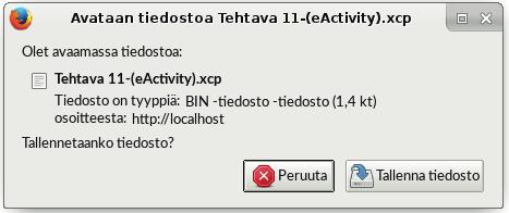 2.3.1 Liitteiden avaaminen Kokeeseen lisätyt liitteet (attachments) ilmoitetaan kokeen alussa Näytä aineistot -linkillä, jota klikkaamalla avautuu selaimeen uusi välilehti.