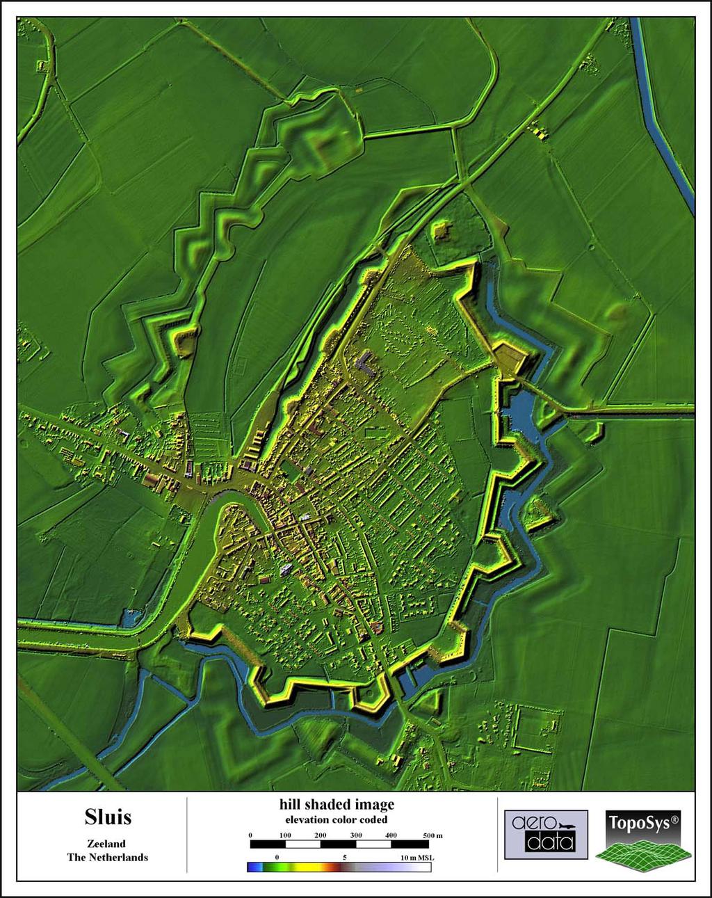 (Uwe Lohr, 1999) The upper plot shows a village in the Netherlands.