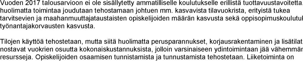 Esitykseen sisältyvät tuottavuustoimenpiteet 2.6.
