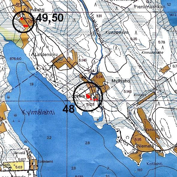 6 KIURUVESI 48 KOIVUJÄRVI-HAAHKARINSUU Kartta: Tutkijat: Löydöt: Sijainti: Huomiot: kivikautinen asuinpaikka (suojelukohde) 3323 01 KOIVUJÄRVI x: 7046 04 y: 3462 28 z: 138 ±1 m Matiskainen H 1977