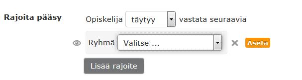 53 1. Valitse Lisää-rajoite -ikkunasta, minkä rajoitteen halutaan lisätä.