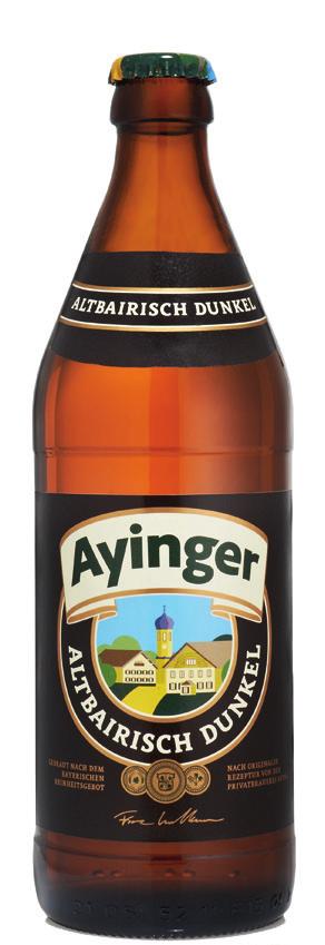 Olutopas 2017: 92 p 722054 0,33 l / 3,29 SAKSA AYINGER ALTBAIRISCH DUNKEL 5% Brauerei Aying Täyteläinen, pehmeä,