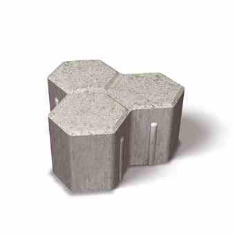 3 Sidoskivet, betonikivet Kivien muodot lukitsevat kivet toisiinsa ja sen ansiosta näistä kivistä