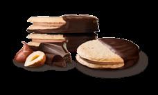 1/15/105 lava/pall *6416453554733* Hazelnut Thins Mausteinen, ohuen ohut keksi, jossa näkyviä hasselpähkinän paloja.