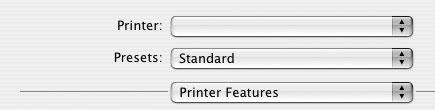 Printer Features -asetukset Printer Features -välilehdellä voit valita paperityypin ja säätää tulostuslaatua.