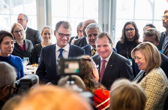 VALTIONEUVOSTON PERIAATEPÄÄTÖS SUOMEN ITÄMEREN ALUEEN STRATEGIASTA Pääministerit Juha Sipilä ja Stefan Löfvén EU:n Itämeri-strategian vuosifoorumissa Tukholmassa 2016.