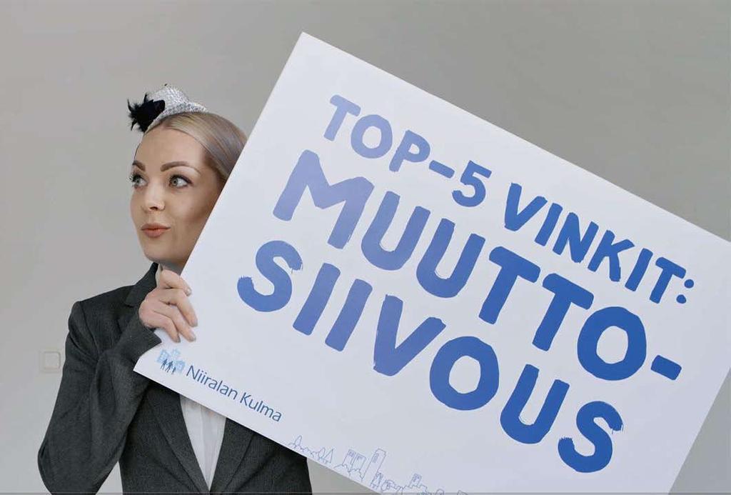 Viihtyvyystirehtööri innostui muuttosiivouksesta. Saimme tämän taltioitua videolle, joka löytyy mm. Nikun YouTube-kanavalta.
