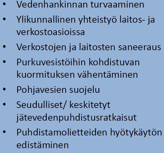 Vesihuolto Pirkanmaan vesihuollon kehittämissuunnitelman päivitystyö