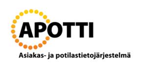 Apotti-hanke Apotin suunnittelu on pitkällä Apotti-hankkeessa kehitetään sosiaalihuollon, perusterveydenhuollon ja erikoissairaanhoidon asiakas- ja potilastietojärjestelmää.