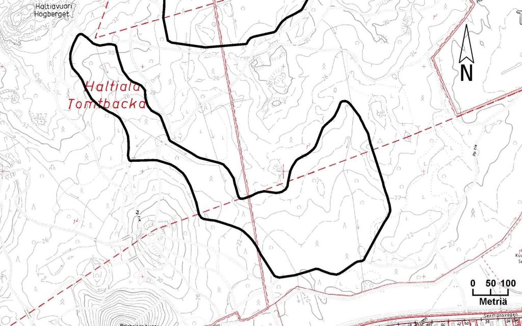 33 Kortti 9) Rauhoitettava alue: Paloheinän lehto- ja korpilaakson metså Pinta-ala: 19,63 ha Kylä Tila ja Rn:o Omistaja Haltiala 404 Tomtbacka 1:2 Helsingin kaupunki Tuomarinkylä 431 Tuomarinkylän