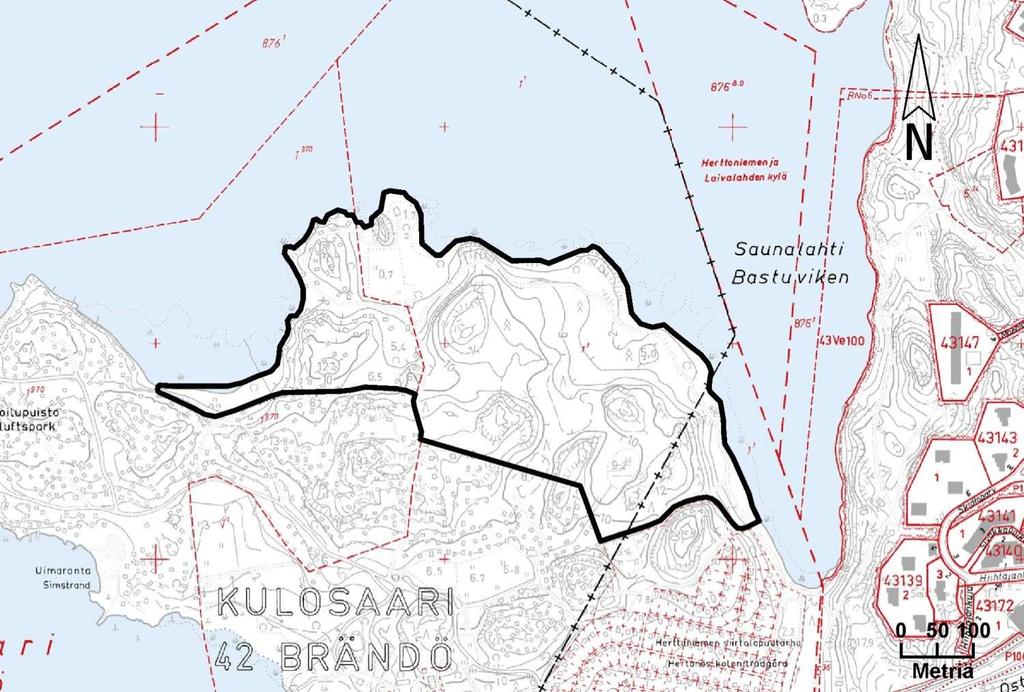 39 Kortti 12) Rauhoitettava alue: Kivinokan vanha metsä ja tervaleppälehto Pinta-ala:17,3 ha Kylä Tila ja Rn:o Omistaja Kulosaari 409 Brändö 1:1 Helsingin kaupunki Kulosaari 409 Brändö Villastad