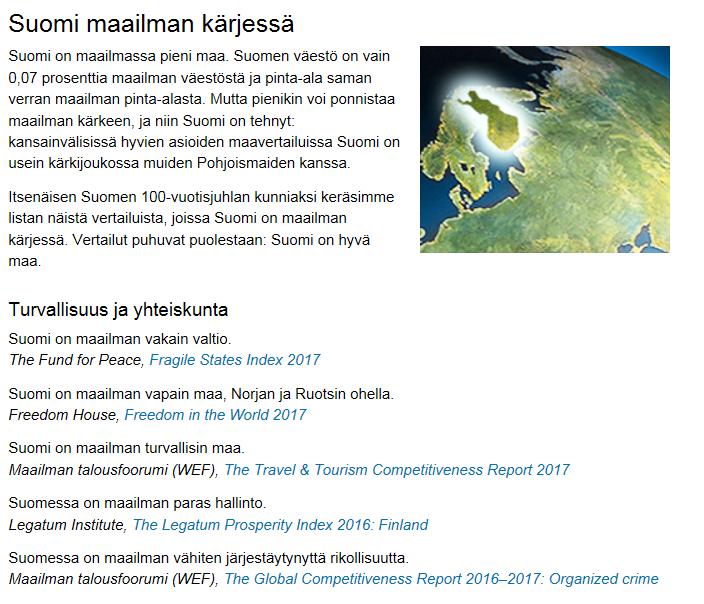 #4 Yhteistyö - Suomi on ketterä, edelläkävijäkansa Esimerkiksi tällaiset tilaisuudet ja tällainen viikko luovat uutta pohjaa paremmalle yhteistyölle.