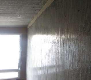 Rakennusfysiikka Kondenssi (vesihöyryn tiivistyminen) Kylmään seinäpintaan on tiivistynyt