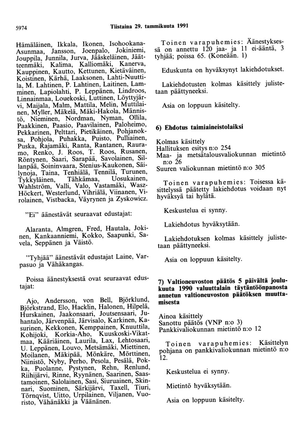 5974 Tiistaina 29.