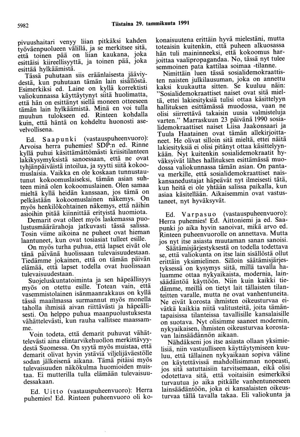 5982 Tiistaina 29.