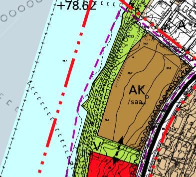 Yleiskaava Kuva 4. Ote suunnittelualuetta koskevasta yleiskaavasta. Suunnittelualueella on 30.6.2016 voimaan kuulutettu yleiskaava.