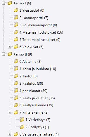 kuuluvat muun muassa laatusuunnitelmat, tekniset työsuunnitelmat, työmaan aluesuunnitelma, tie- ja siltatöiden yhteensovittamissuunnitelma, liikenteenohjaussuunnitelma, työturvallisuussuunnitelma ja