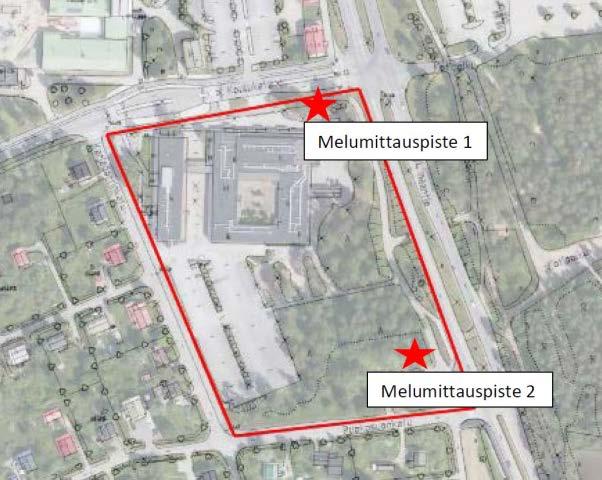 Melu Valtioneuvoston päätöksen (993/1992) mukaan oppilaitoksia palvelevilla alueilla on ohjeena, että melutaso ei saa ylittää ulkona melun A-painotetun ekvivalenttitason (LAeq) päiväohjearvoa (klo
