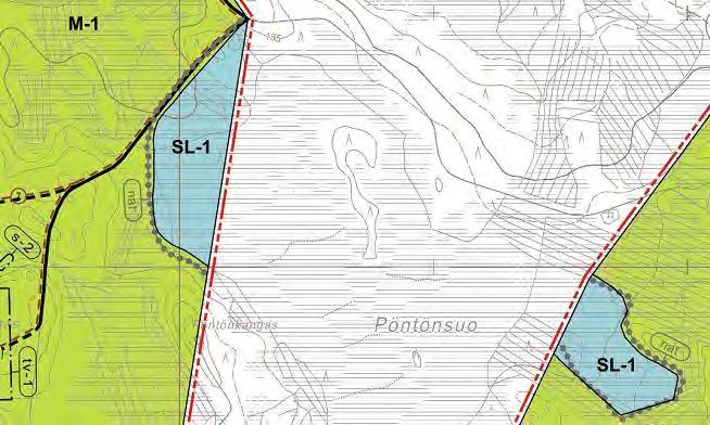 LUONNONSUOJELUALUE SL-1 ja NATURA-ALUE nat SL-1 nat LUONNONSUOJELUALUE.