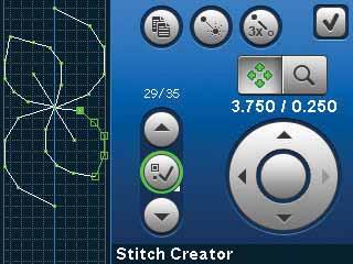 Stitch Creator avaaminen ja sulkeminen Avaa Stitch Creator painamalla kuvaketta toimintopalkissa.
