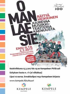! Kirjaston uudet aukioloajat 6.3. alkaen: Ma-pe 10-20 la 10-15 TIETOTORI LÄHIKIRJASTO- KOULUKIRJASTO Koulutie 4B, 90440 Kempele p. 044 497 2308 Sähköposti: tietotori@kempele.