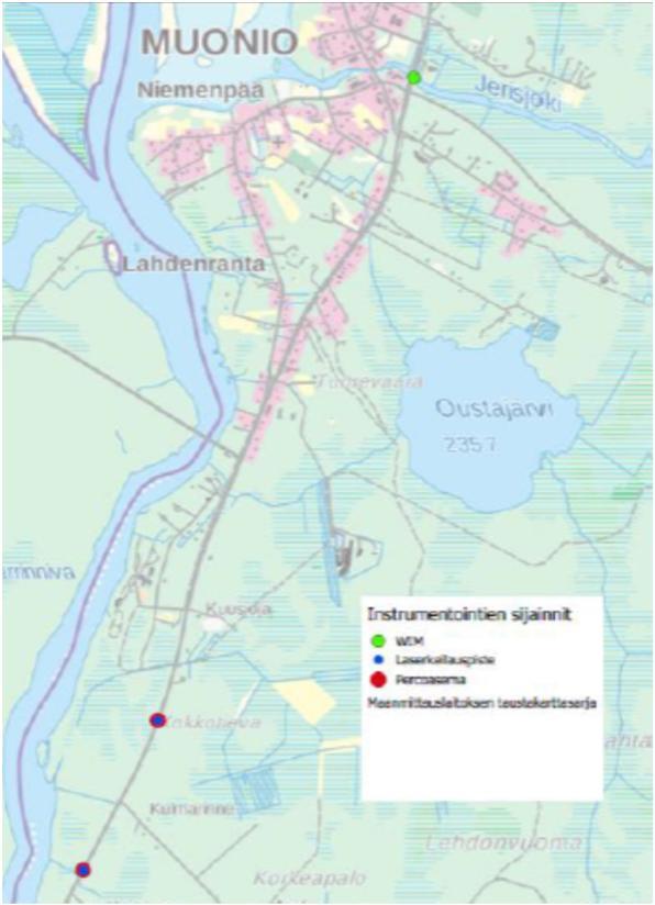 Pahtonen Muonio älytie, 10km Avoin data Digitraffic Ajoneuvojen painojen ja rengastuksen