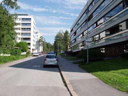 ALUEELLISET KUVAUKSET JA MUUTOSTARPEET Munkkiniemeen kuuluvat kadut ja viheralueet Niemenmäen asuntoalueen kadut ovat asfalttipintaisia, reunakivet ovat graniittia.