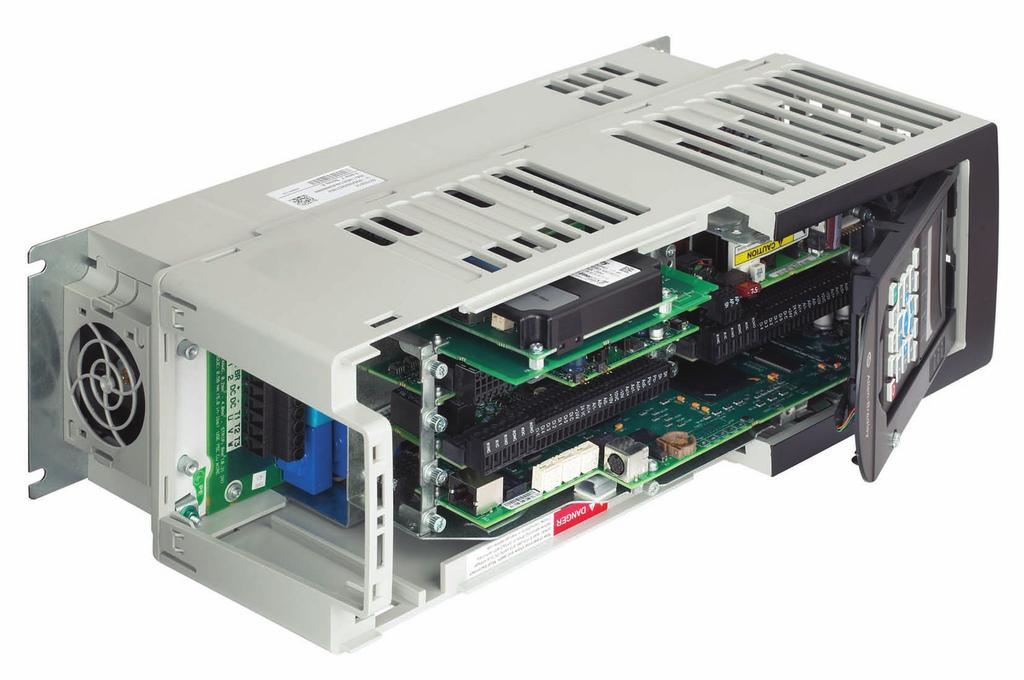 liitetty Allen-Bradley PowerFlex -konfiguraatio ja Studio 5000 Logix Designer -ohjelmisto (aikaisemmin RSLogix 5000).