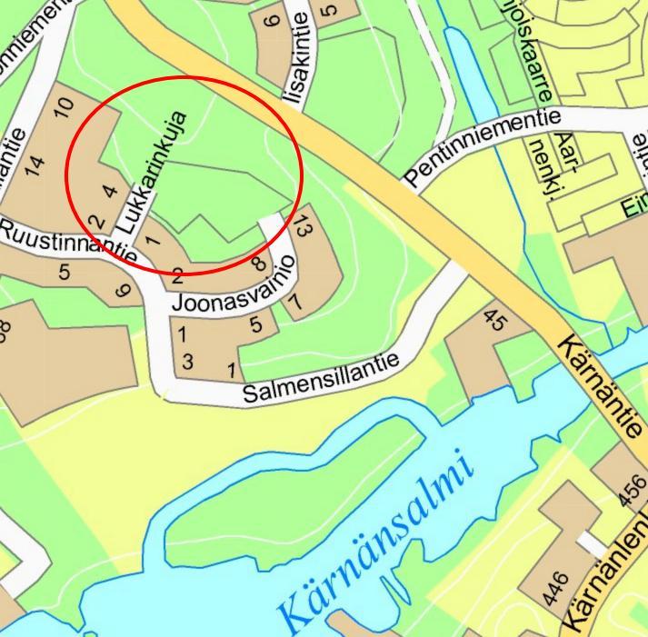 Osallistumis- ja arviointisuunnitelma 2 SUUNNITTELUN LÄHTÖKOHDAT 1 Suunnittelualue Kaavoitettava alue sijaitsee Lappajärven ydinkeskustan eteläpuolella n.