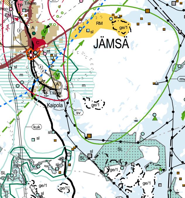 ARVIOINTISUUNNITELMA 2 (5) 2. Suunnittelutehtävän määrittely ja tavoitteet vetovoima-alueeseen sekä eteläosista kulttuuriympäristön vetovoima-alueeseen.