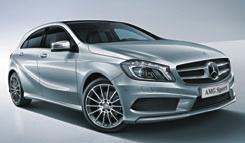 VARUSTELUPAKETTI AMG Sport + 3 889 monipuolaiset 18 AMG-kevytmetallivanteet, rengaskoko 225/40 ja rei itetyt jarrulevyt edessä jäähdyttimen säleikkö hopeanvärinen, jossa kaksi vaakalamellia