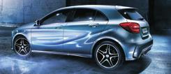 LISÄPAKETIT (AMG Sport) Night-paketti + 605 AMG-kevytmetallivanteet, 5-kaksoispuolaiset, korkeakiiltoiset mustat, 7,5J x 18 ET 52, rengaskoko 225/40 R 18 (781, vain AMG Sport-paketin yht.