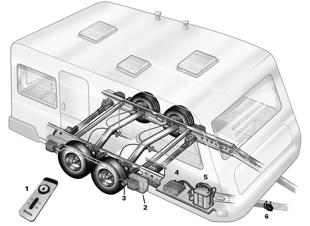 Mover XT4 Kuva 1 Asennusesimerkki 1 Kaukosäädin 2