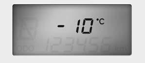 Autosi ominaisuudet OXM049069 Ulkoilman lämpömittari (mikäli varusteena) Tämä tila ilmaisee ajoneuvon ympärillä vallitsevan ulkoilman lämpötilan.