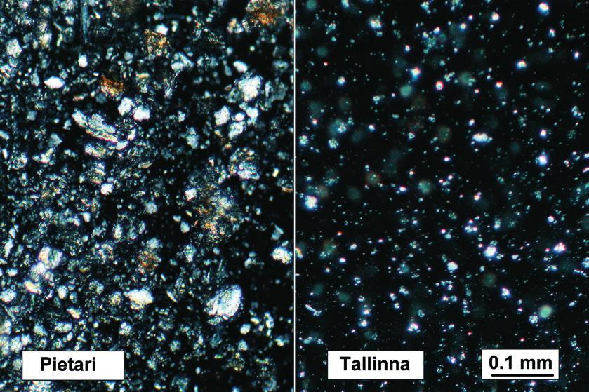 Kuva 4. Tallinnan Lontovan savikiven ja Pietarin metrosavikiven XRD analytiikalla tutkitut näytteet olivat mineralogialtaan huomattavan samankaltaisia. XRD ajot: Mia Tiljander Figure 4.