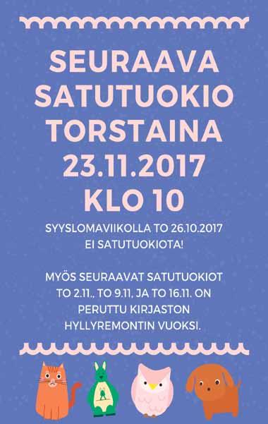Kempeleen sulkemisaikana TIETOTORI kaikkiin muihin Outi-kirjastoihin. LÄHIKIRJASTO- KOULUKIRJASTO Koulutie Ti 5.12. 4B, 90440 pääkirjasto Kempele on avoinna klo 10-16, ke 6.12. suljettu.